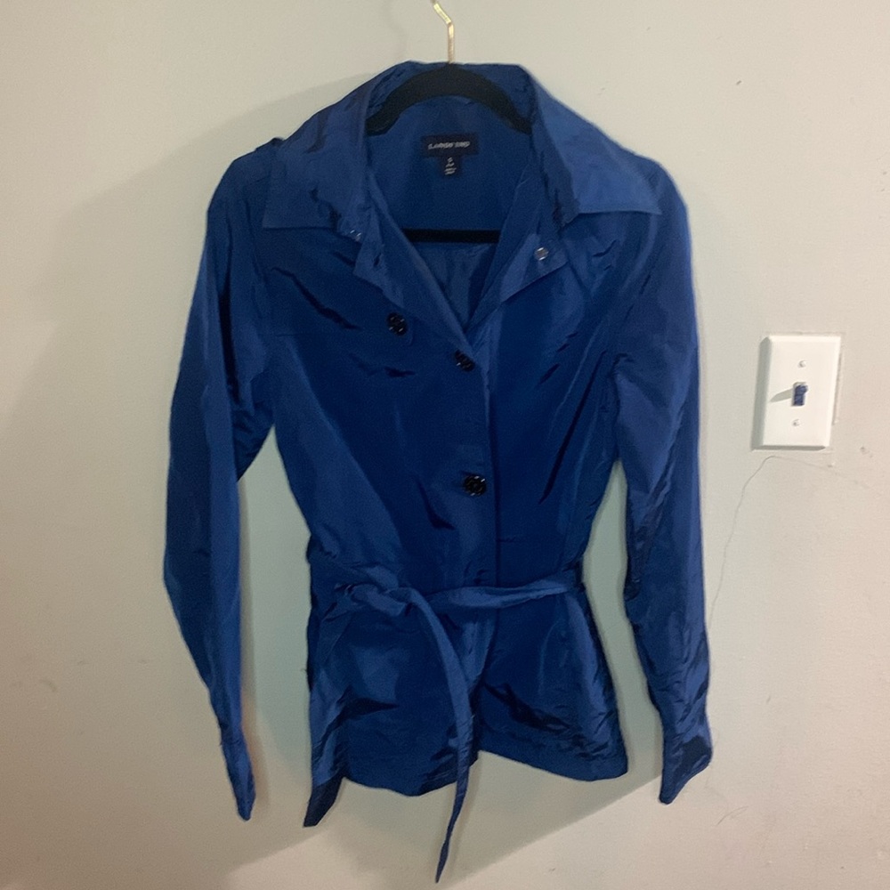 Women’s raincoat pea coat with hood Lands’ End